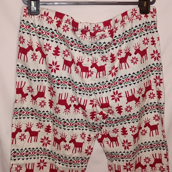 Hanna Andersson Dear Deer Unisex Christmas Pajamas PJ Set Red Green Reindeer - Picture 11 of 15